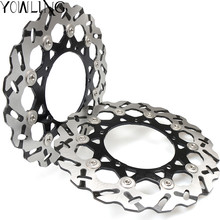 New style 2 pieces Motorcycle Part Front Brake Discs Rotor for YAMAHA YZF R6 YZF-R6 2005 2006 2007 2008 2009 2010 2011 2012 2013 2024 - buy cheap