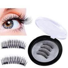 OutTop Fake Eyelashes 1PC  Double 3D Magnetic False Eyelashes Natural Eye Lashes Extension Handmade Long Lashes 2018 Oct17 2024 - buy cheap