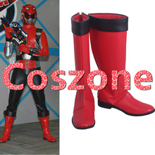 Kaizouku sentai gokaiger cosplay vermelho buster tokumei sentai sapatos de fantasia dia das bruxas, carnaval, acessórios 2024 - compre barato
