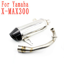 Slip On Full Exhaust System X-max 300 Muffler Motorcycle Link Mid Pipe With Arrow Laser Engrave For Yamaha Xmax300 X-max300 2024 - buy cheap