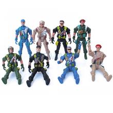 10pcs Military Playset Plastic Toy 9cm Soldier Army Men Special Force Action Figures Kids Toys 2024 - buy cheap