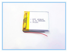 Free shipping 3.7V,650mAH,[453641] PLIB; polymer lithium ion / Li-ion battery for dvr,GPS,mp3,mp4,cell phone,speaker 2024 - buy cheap