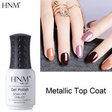 HNM Gel Nail Polish Hybrid Color UV Gel Metal Effect Top Coat 8ML Soak Off Primer Varnish Metallic Lacquer Nails Art Manicure 2024 - buy cheap