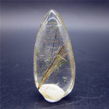 10g Rare Natural Mineral Quartz Rutilated Rutile Specimen Chakra Pendant Rock Stones Gold Hair Quartz Crystal Collection Gift 2024 - buy cheap