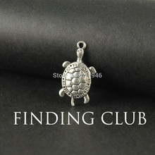 30 pcs Zinc Alloy Animal Charms  Silver Color Turtle Charm Pendant Diy Jewelry Findings Accessories 30x16mm A677 2024 - buy cheap