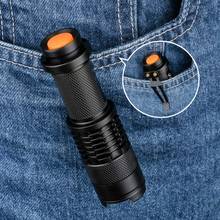 Mini Penlight 2000LM Waterproof LED Flashlight Torch 3 Modes Zoomable Adjustable Focus Lantern Portable Light use AA 14500 2024 - buy cheap