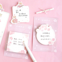 Japanese Cherry Sakura Memo Pad N Times Sticky Notes Kawaii Stationery Bookmark Label School Supply Kids Gift 2024 - buy cheap