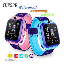 Reloj rastreador para niños, pulsera Digital multifunción con cámara IOS y Android, impermeable, posición LBS, regalo Q12, 1 ud. 2024 - compra barato