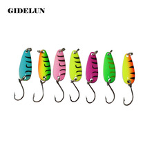 new 70pcs/lot multi color 2.8cm 2.5g metal spoon lure metal VIB bait isca artificial bait fishing spinner bait tackle trout lure 2024 - buy cheap