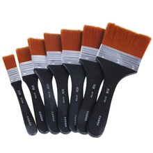Water Powder Nylon hair Painting Brush Easy To Clean Short Rod Oil Acrylic Painting Brush Art Paint Brushes 1 pcs 2024 - buy cheap