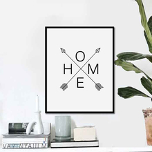 Abstract Black White Arrow Sign Posters Hd Print Canvas Art Painting Nordic Scandinavian Decor Wall Picture for Living Room 2024 - buy cheap