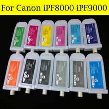 12 цветов, чернильный картридж для Canon PFI701, используется для принтера Canon iPF8000 iPF9000 с чипом 2024 - купить недорого