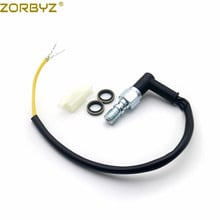 Zorbyz m10x1,0 mm m10x 1.25mm preto motocicleta interruptor de pressão de freio hidráulico com parafuso oco para honda suzuki yamaha 2024 - compre barato