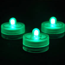 12pcs* Colorful holiday lights LED Submersible Waterproof Wedding Xmas Decor Vase Tea Light Lamp Candles 2024 - buy cheap