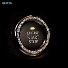 Кристальный автомобильный двигатель старт Стоп ключ зажигания кольцо для Infiniti M30 M35 M45 Q40 Q45 QX56 2024 - купить недорого