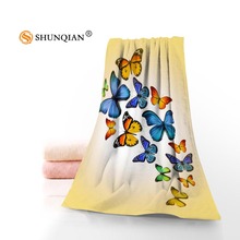 Custom Butterfly Towel Microfiber Bath Towel Baech Towels Sport Drying Travel Towels Custom 70x140cm 35x75cm 2024 - buy cheap