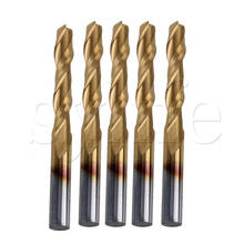 5pcs Gold 42x4mm CNC Double Flute Titanium Coated Spiral Router Cutting Tool 2024 - buy cheap