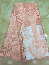 French Net Lace Fabric JIANXI.C-10917 hot sale embroidery mesh fabric nigerian tulle lace fabric 2024 - buy cheap