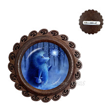 Hedgehog In The Fog Brooch Men Women Pins Statement Handmade Fashion Wood Collar Pin Jewelry Gift 2024 - buy cheap