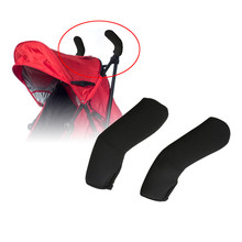 2pcs/set Stroller Handle Cover Protector Black Neoprene Baby Stroller Grip Cover Poussette Handlebar Baby Stroller Accessories 2024 - buy cheap
