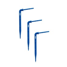 20 piezas azul curva curvada flecha goteo Sistema de microrriego aspersores conectores de 3/5mm jardín manguera agricultura Accesorios 2024 - compra barato