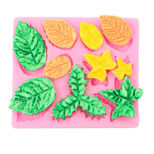 DIY Baking Mats Maple Rose Leaf Cake Border 3D Silicone Mold Christmas Cupcake Fondant  Mould Pastry Biscuits Bakeware 2024 - buy cheap