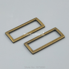 30 pcs 1.5'' 38mm Rectangle Dee Ring D for webbing Belt ribbon buckles Bronze 2024 - buy cheap