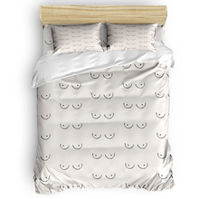 Boobs Duvet Cover 3D Cotton Duvet Cover King Size Queen Size Quilt Cover Set Bedclothes Comforter Single Bedding Sets 2024 - buy cheap