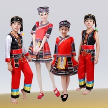 Hmong одежда дизайн для детей девочек китайский традиционный народный танцевальный костюм современная одежда hmong thnic сценическая танцевальная одежда FF2002 2024 - купить недорого