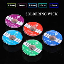 2pcs/lot Desoldering Braid Solder Wick 1.5mm 2.0mm 2.5mm 3.0mm 3.5mm Desoldering Wire BGA Soldering Accessories 2024 - buy cheap