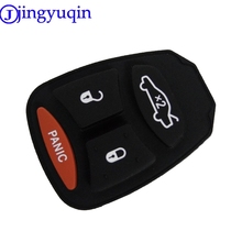 jingyuqin 10ps FOR CHRYSLER DODGE JEEP KEYLESS ENTRY REMOTE 4 BUTTON KEY FOB RUBBER BUTTON PAD 2024 - buy cheap