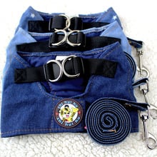 Denim Dog Harness and Leash Jeans Pet Vest Jacket For Small Puppy Dogs French Bulldog Pug Chihuahua Yorkshire Vest Clothes 2024 - buy cheap