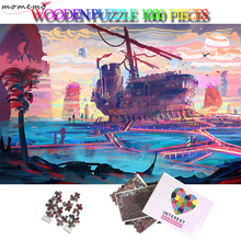 MOMEMO A Ship To Sail Jigsaw Puzzles Creative Wooden 1000 Pieces 2D Puzzle 5075cm Puzzle Toys Adults Teens Family Decor Gifts 2024 - buy cheap