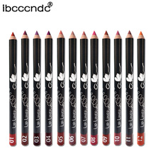 Brand New 1 pc Lip Liner Pencil Functional Eyebrow Eye Lip Makeup Waterproof Lasting Colorful Cosmetic 12 Colors Lipliner Pen 2024 - buy cheap