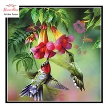 Gloden Panno,5D,Full,DIY Diamond Embroidery,square,Diamond Painting,Cross Stitch,3D,Diamond,Mosaic,Needlework,Crafts,Love Bird 2024 - buy cheap