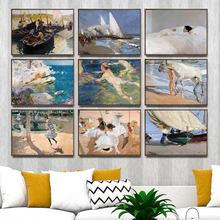 Home Decoration Art Wall Pictures Fro Living Room Poster Print Canvas Paintings Spanish Joaqun Sorolla Swimmers 3 2024 - buy cheap