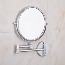 Space aluminum telescopic hotel bathroom mirror mirror folded activities can zoom Wall sided Mirror child 2024 - buy cheap