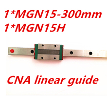 Бесплатная доставка 15 мм линейная направляющая MGN15 L = 300 мм линейная направляющая + MGN15H длинная линейная каретка для оси ЧПУ X Y Z 2024 - купить недорого
