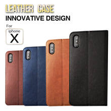 For iPhone 7 case Luxury Flip Leather Case For iPhone X 8 Plus 7 plus 6 6S Plus  Cover For Samsung Galaxy S8 Stand Cases Car 2024 - buy cheap