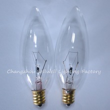 E12 candle lamp small bulb Screw base incandescent light bulb 220V/40W transparent A733 10pcs sellwell lighting 2024 - buy cheap