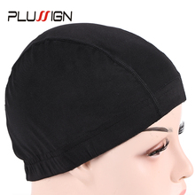 Brand Plussign Elastic Dome Cap Top Wig Cap For Making Wigs Snood Nylon Strech Silky Material Hair Nets Comfortable Mesh Cap 2024 - buy cheap