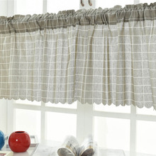 Cortinas curtas coloridas decorativas, cortinas curtas de 45x150cm, curtas e duráveis, para janela, cozinha, café, para casa, blackout, melhores, xhz 2024 - compre barato