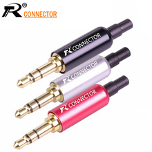 12pcs/lot Stereo 3.5mm Connector with Protecting Tail Gold Plated 3 Poles Plug 3.5mm Jack Male Connector Earphone Jack DIY 2024 - buy cheap