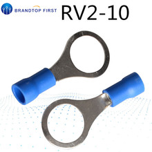 RV2-10 Blue Ring insulated terminal Cable Wire Connector suit 1.5-2.5mm cable Crimp Terminal 50PCS/Pack 2024 - buy cheap