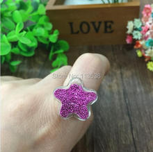 Free shipping 50sets 20X20MM flower Liquid Ring Dasiy, Liquid Metal Mesh Ring, glass globe rings, Glass Globe Bubble Vial rings 2024 - buy cheap