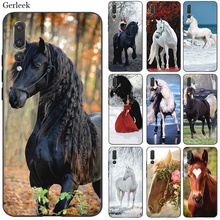 Силиконовый чехол Desxz для мобильного телефона Beauty Horse для Huawei P9 P8 P10 P20 P30 Lite Pro P Smart Hard Cover Bag 2024 - купить недорого