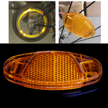 Refletor de segurança para raio de bicicleta, luz de advertência para aro da roda, montagem refletora, 1 peça 2024 - compre barato