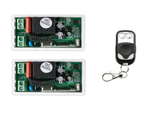 AC 220 V 1 relé RF Interruptor de luz de Controle Remoto Sem Fio 2 receptor + transmissor 1 conexão Simples de auto-bloqueio