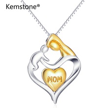 Kemstone Classic Love Mom Gift Great Mama Heart Pendant Necklace Jewelry Mother Day Gift Ideas for Mother 2024 - buy cheap