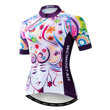 Weimostar Brand Women Cycling Jersey Short Sleeve Anti-UV Racing Sport Bicycle Clothing Ropa CIclismo Quick Dry MTB Bike Jersey 2024 - buy cheap